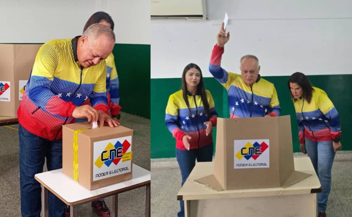 Diosdado Cabello votó en El Furrial
