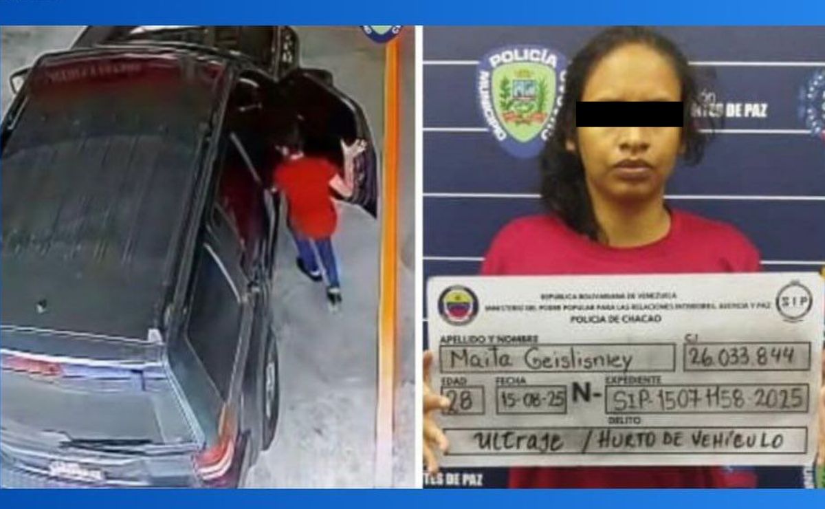 Detienen a mujer que hurtó una camioneta