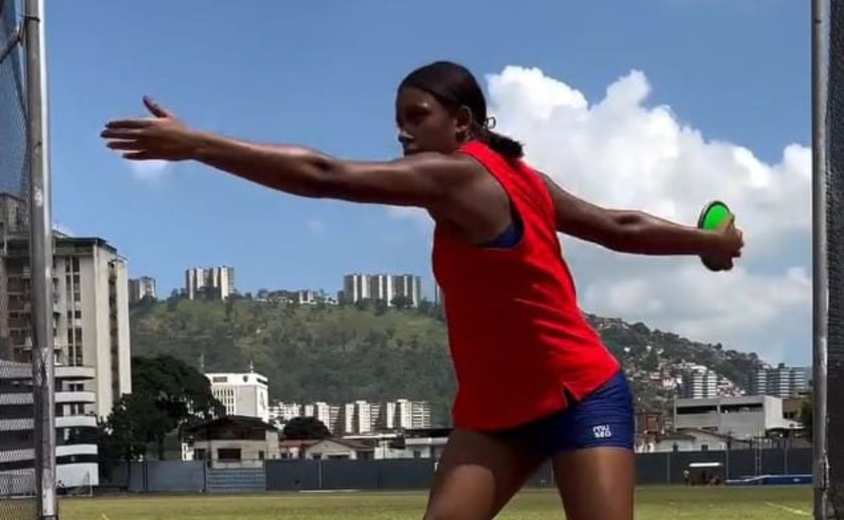 Ottaynis Febres en el Campeonato Nacional de Atletismo Sub-20