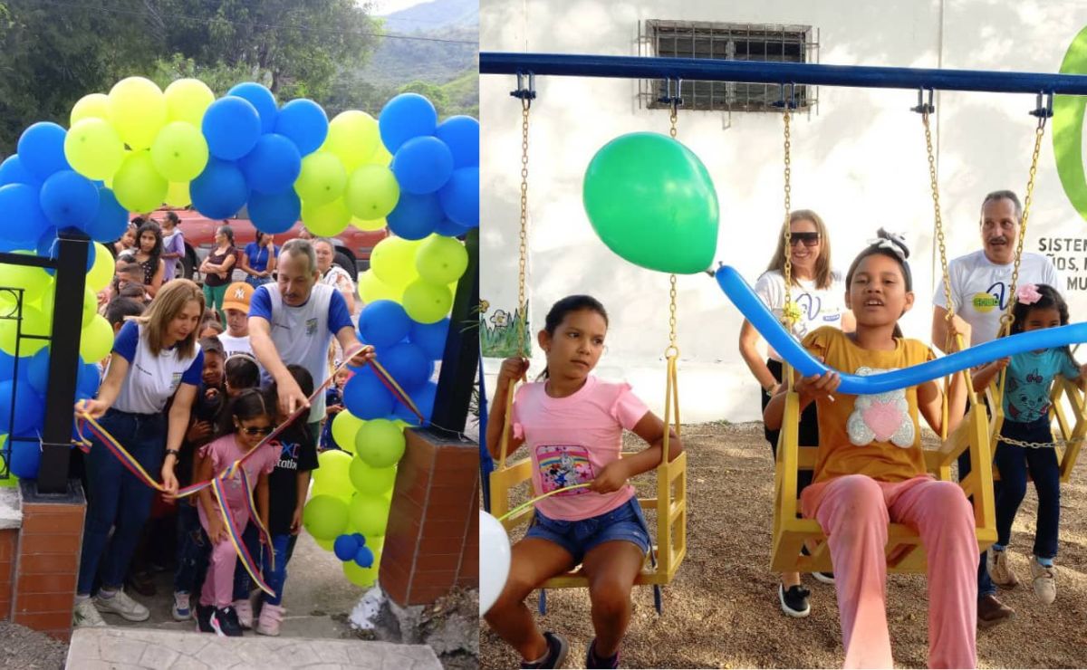 "Chuo" Velásquez habilitó dos parques infantiles en Acosta