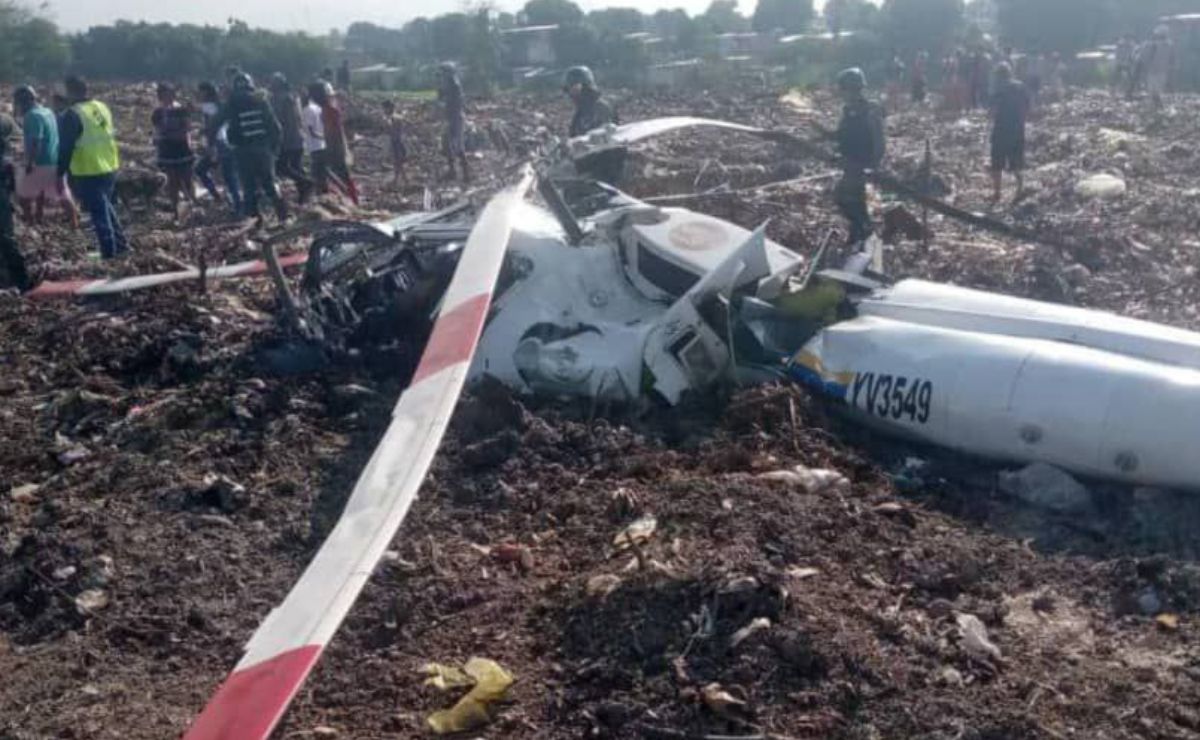 Helicóptero de la FANB se cayó en Maracay