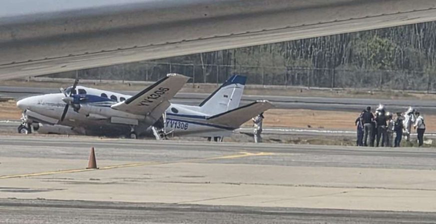 Aterrizaje de emergencia en Maiquetía
