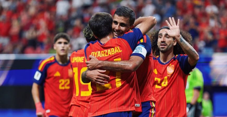 España venció por goleada a Arabia Saudita