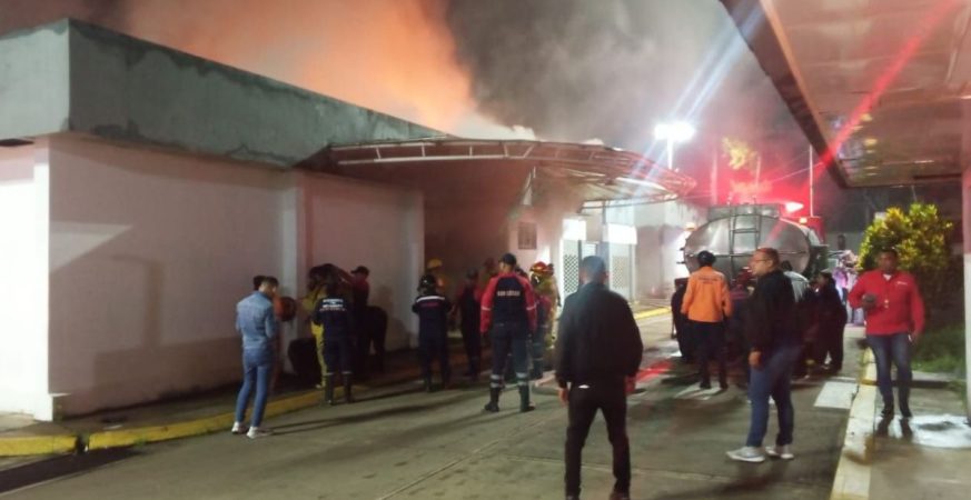 Incendio en la clínica de PDVSA en Maturín