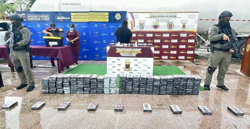 Un detenido durante incautación de cocaína en Monagas