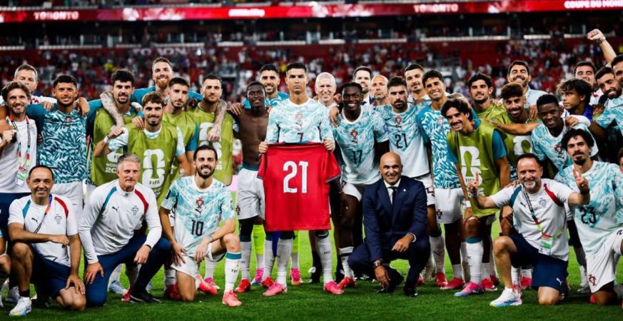 Portugal celebró recordando a Diogo Jota