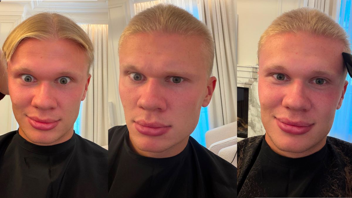Erling Haaland sorprende con radical cambio de look