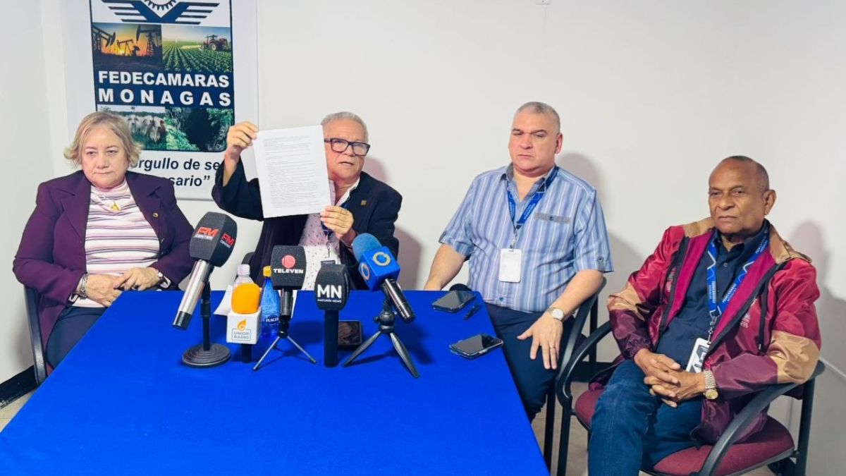 Fedecámaras Monagas en rueda de prensa